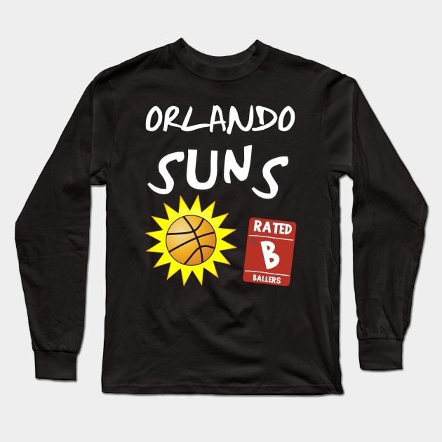 Orlando Suns Basketball Squad Warmup Jersey (OREO) (Rated B Edition) Long Sleeve T-Shirt by WavyDopeness